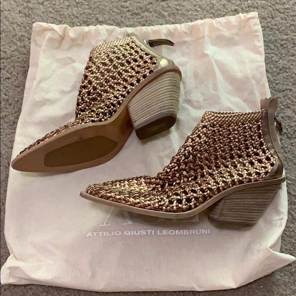 AGL Metallic Ankle Boots